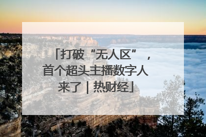 打破“无人区”，首个超头主播数字人来了｜热财经