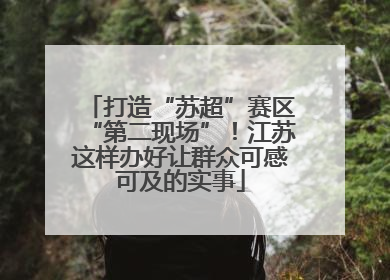 打造“苏超”赛区“第二现场”！江苏这样办好让群众可感可及的实事