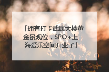 拥有打卡武康大楼黄金景观位，SPO+上海爱乐空间开业了
