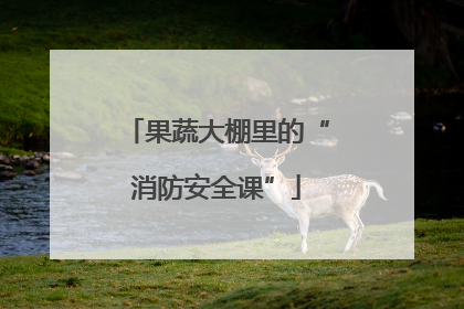 果蔬大棚里的“消防安全课”