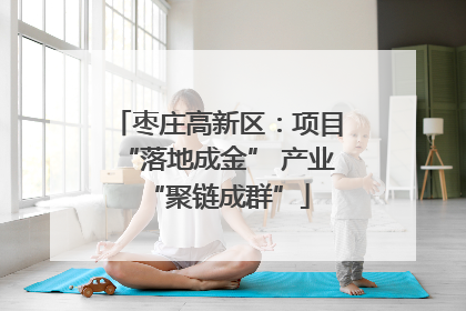 枣庄高新区：项目“落地成金” 产业“聚链成群”