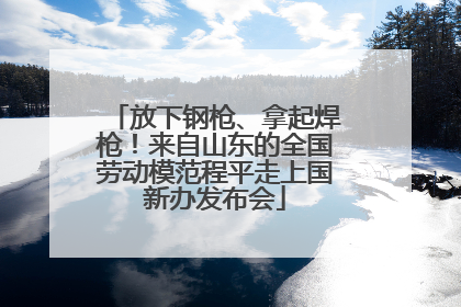 放下钢枪、拿起焊枪！来自山东的全国劳动模范程平走上国新办发布会