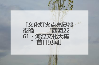 文化灯火点亮夏都夜晚——“西海2261・河湟文化大集”首日见闻