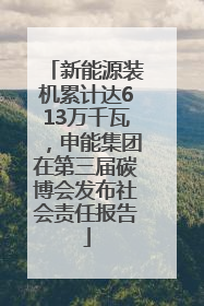 新能源装机累计达613万千瓦，申能集团在第三届碳博会发布社会责任报告