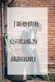新蔡供电公司以练为战迎汛期
