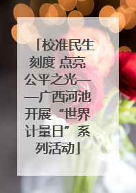 校准民生刻度 点亮公平之光——广西河池开展“世界计量日”系列活动