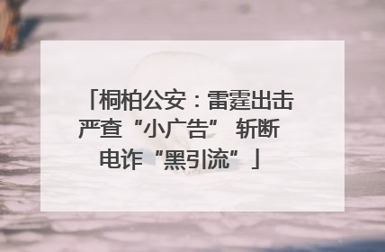 桐柏公安：雷霆出击严查“小广告” 斩断电诈“黑引流”