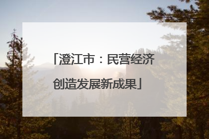 澄江市：民营经济创造发展新成果