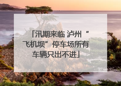 汛期来临 泸州“飞机坝”停车场所有车辆只出不进