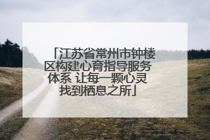 江苏省常州市钟楼区构建心育指导服务体系 让每一颗心灵找到栖息之所