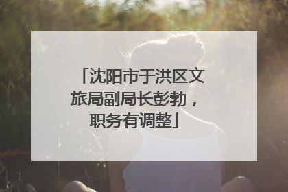 沈阳市于洪区文旅局副局长彭勃，职务有调整