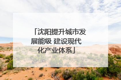 沈阳提升城市发展能级 建设现代化产业体系