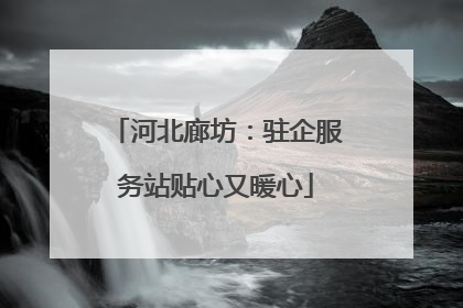 河北廊坊：驻企服务站贴心又暖心