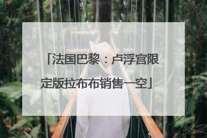 法国巴黎：卢浮宫限定版拉布布销售一空