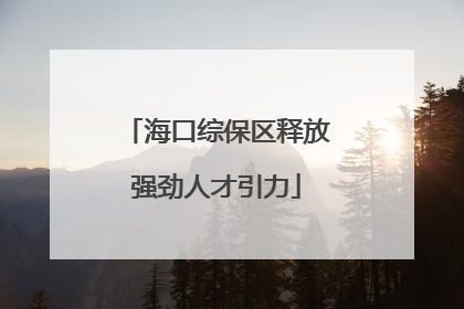 海口综保区释放强劲人才引力
