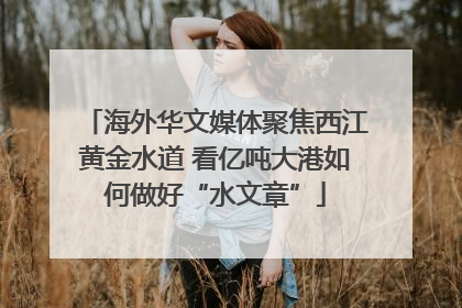 海外华文媒体聚焦西江黄金水道 看亿吨大港如何做好“水文章”