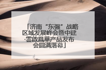 济南“东强”战略区域发展峰会暨中建·雲啟鳳華产品发布会圆满落幕