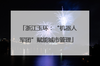 浙江玉环：“机器人军团”赋能城市管理