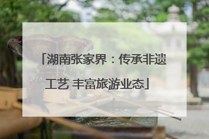 湖南张家界：传承非遗工艺 丰富旅游业态