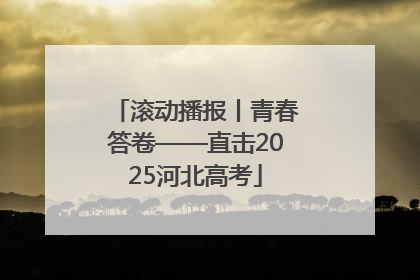 滚动播报丨青春答卷——直击2025河北高考