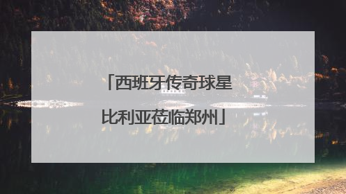 西班牙传奇球星 比利亚莅临郑州