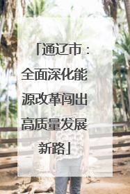 通辽市：全面深化能源改革闯出高质量发展新路