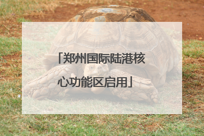 郑州国际陆港核心功能区启用