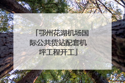 鄂州花湖机场国际公共货站配套机坪工程开工