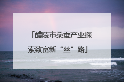醴陵市桑蚕产业探索致富新“丝”路