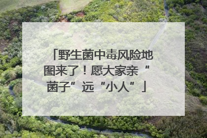 野生菌中毒风险地图来了！愿大家亲“菌子”远“小人”