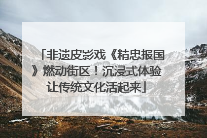 非遗皮影戏《精忠报国》燃动街区！沉浸式体验让传统文化活起来