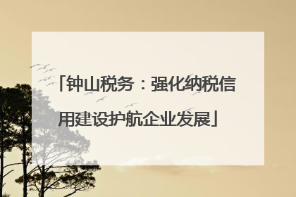 钟山税务：强化纳税信用建设护航企业发展