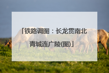 铁路调图：长龙贯南北 青城连广陵(图)