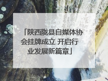 陕西陇县自媒体协会挂牌成立 开启行业发展新篇章