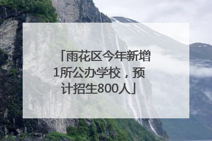 雨花区今年新增1所公办学校，预计招生800人