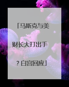 马斯克与美财长大打出手？白宫回应
