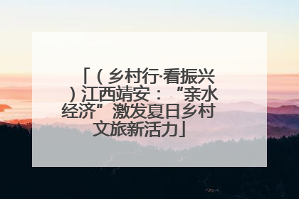 （乡村行·看振兴）江西靖安：“亲水经济”激发夏日乡村文旅新活力