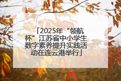 2025年“领航杯”江苏省中小学生数字素养提升实践活动在连云港举行