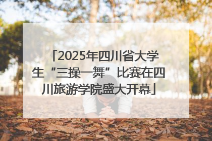 2025年四川省大学生“三操一舞”比赛在四川旅游学院盛大开幕