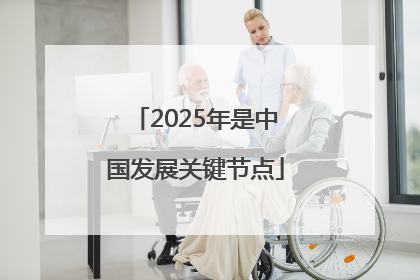 2025年是中国发展关键节点