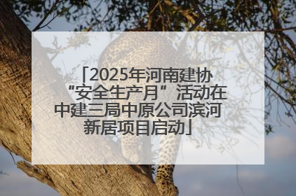 2025年河南建协“安全生产月”活动在中建三局中原公司滨河新居项目启动