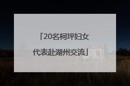 20名柯坪妇女代表赴湖州交流