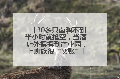 30多只卤鸭不到半小时就抢空，当酒店外摆摆到产业园，上班族很“买账”