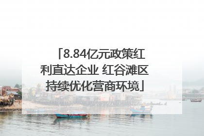 8.84亿元政策红利直达企业 红谷滩区持续优化营商环境