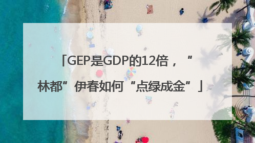 GEP是GDP的12倍，“林都”伊春如何“点绿成金”
