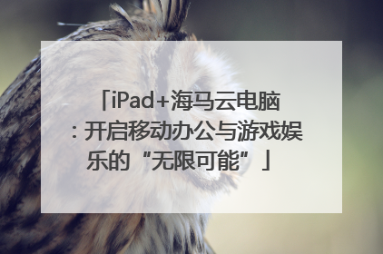 iPad+海马云电脑：开启移动办公与游戏娱乐的“无限可能”